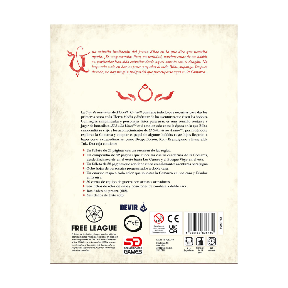 EL ANILLO ÚNICO 2ª ED. CAJA DE INICIO