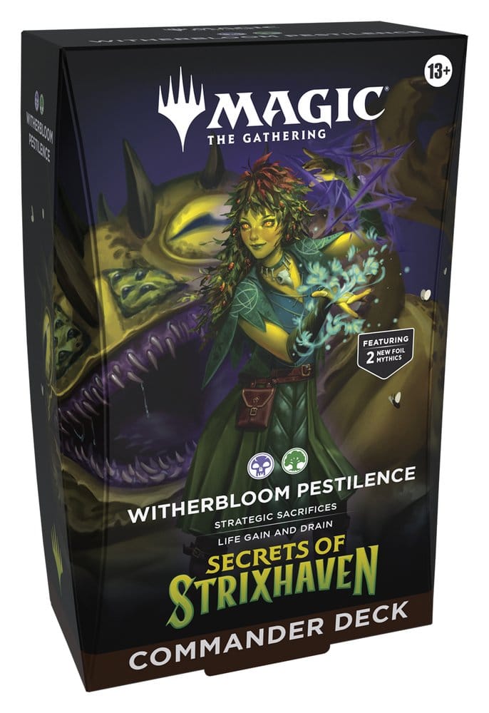 SECRETS OF STRIXHAVEN COMMANDER WITHERBLOOM PESTILENCE. (ENGLISH) PRODUCTO EN PREPEDIDO. SE SERVIRÁ A PARTIR DEL DÍA 24 DE ABRIL