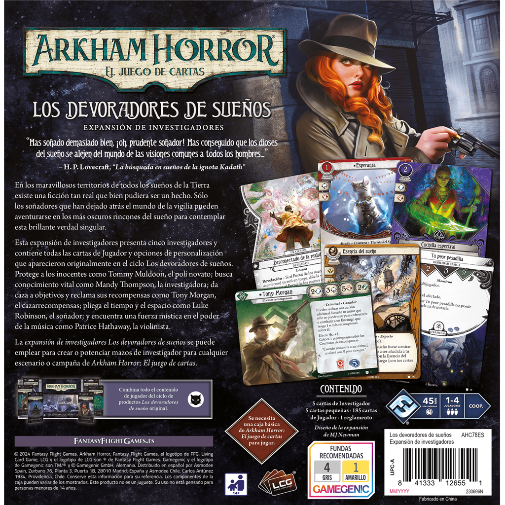 ARKHAM HORROR LOS DEVORADORES DE SUEÑOS EXP. INVESTIGADORES