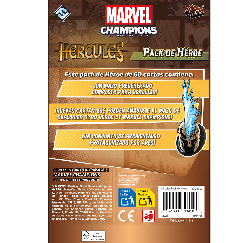 MARVEL CHAMPIONS: HÉRCULES (PRODUCTO EN PREPEDIDO. ENVÍOS A PARTIR DEL 20 DE FEBRERO)