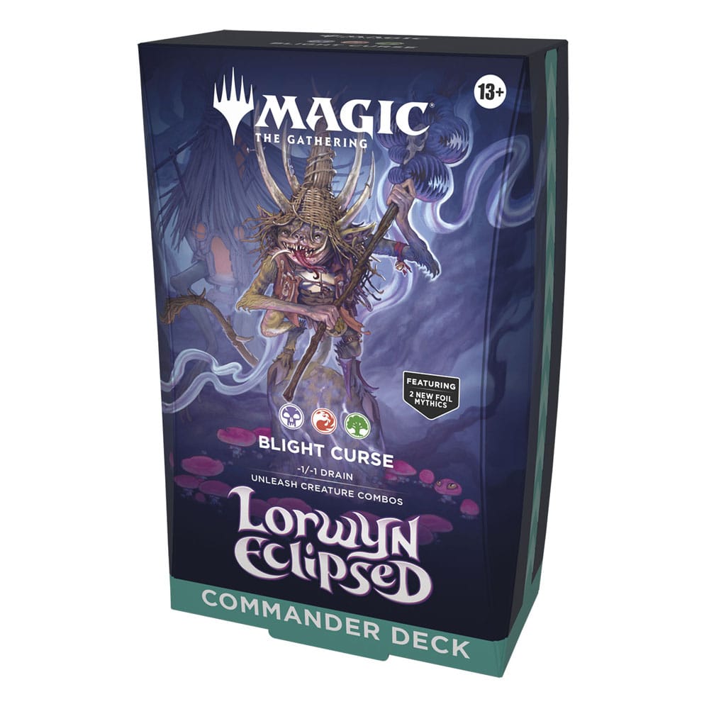 MTG LORWYN ECLIPSED COMMANDER DECK: BLIGHT CURSE (ENGLISH) (PRODUCTO EN PREPEDIDO. SE ENVIARÁ A PARTIR DEL 23 DE ENERO DE 2026)