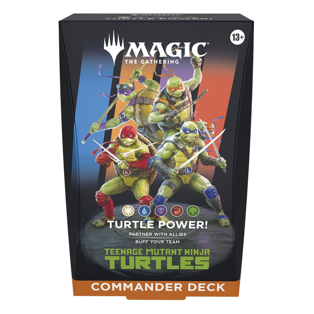 MTG TMNT COMMANDER DECK TURTLE POWER! (ENGLISH) PRODUCTO EN PREPEDIDO. SE SERVIRÁ A PARTIR DEL DÍA 6 DE MARZO
