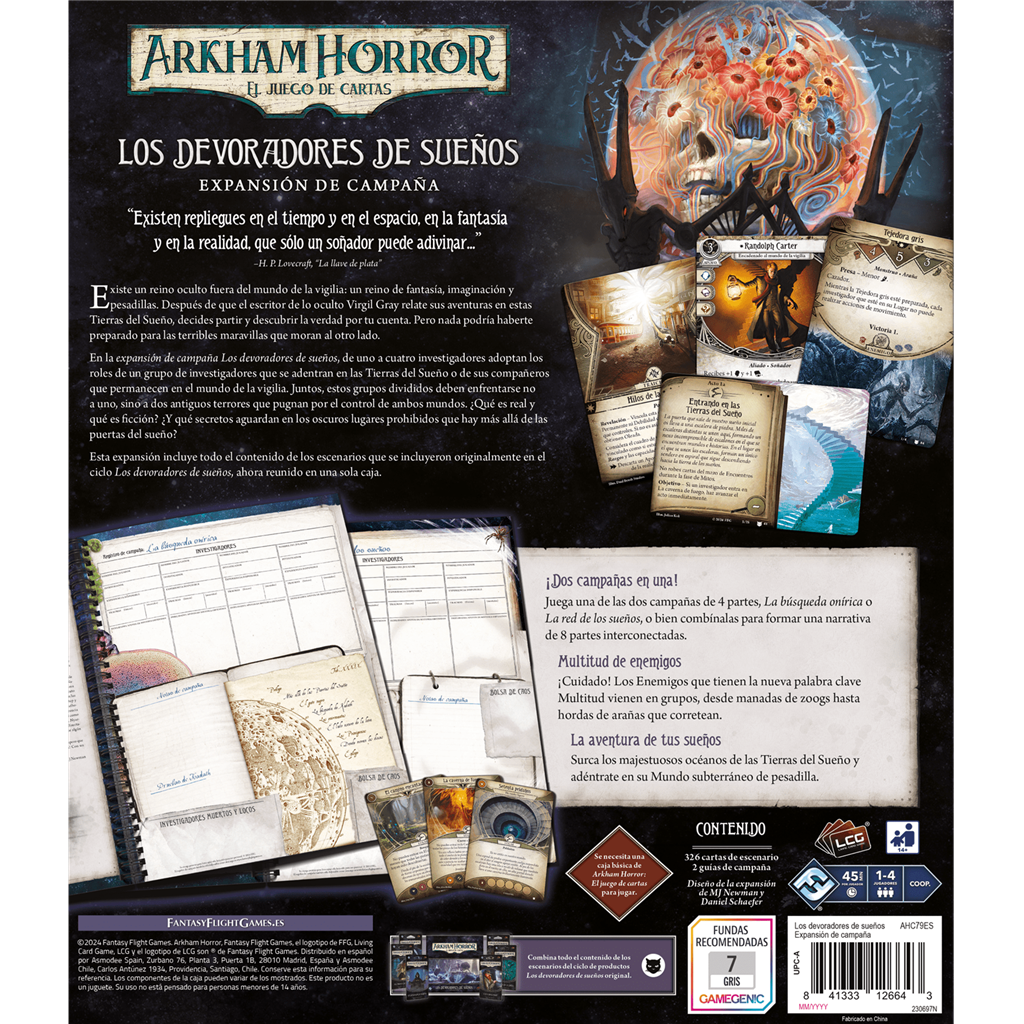ARKHAM HORROR LOS DEVORADORES DE SUEÑOS EXP. CAMPAÑA
