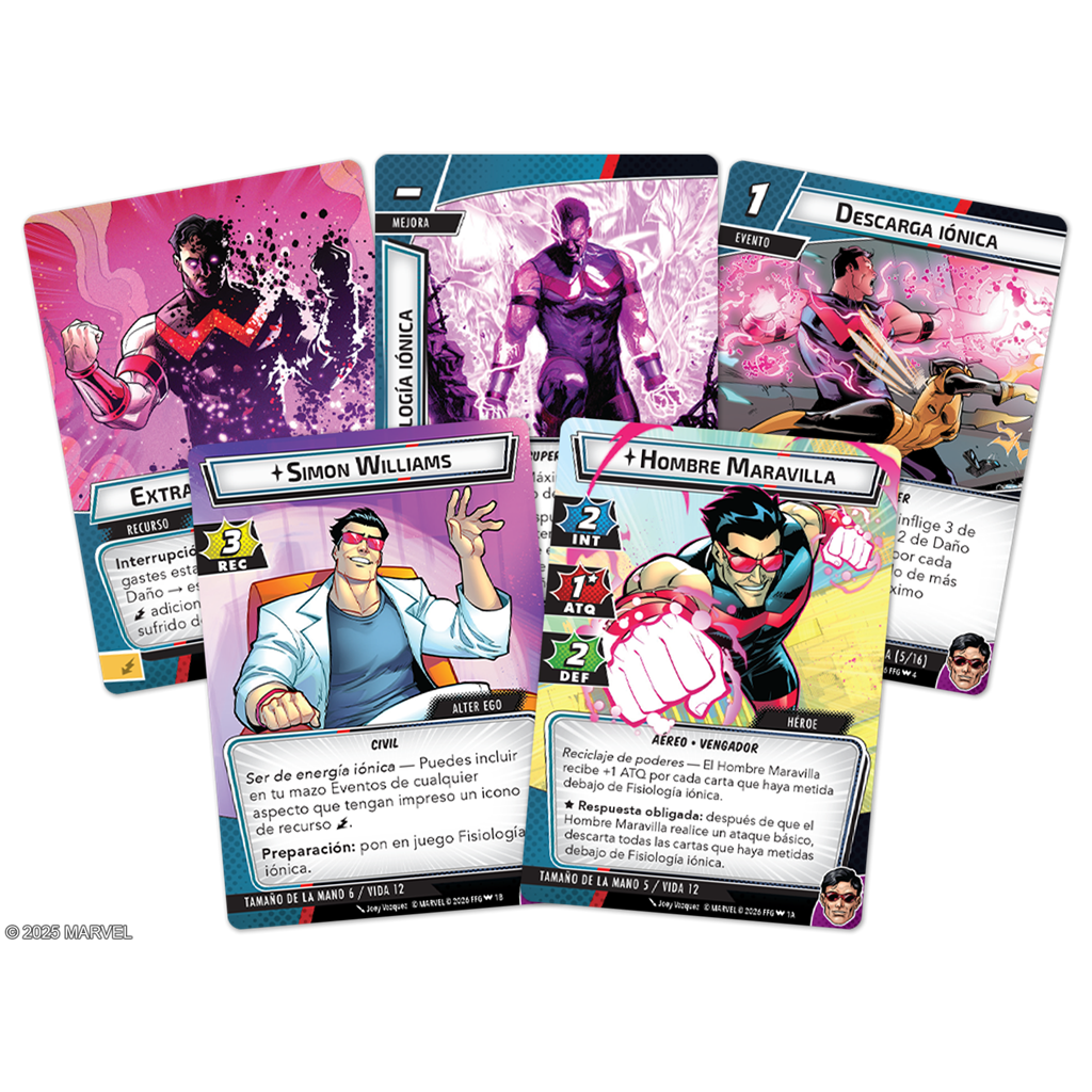 MARVEL CHAMPIONS: WONDER MAN (PRODUCTO EN PREPEDIDO. ENVÍOS A PARTIR DEL 20 DE FEBRERO)