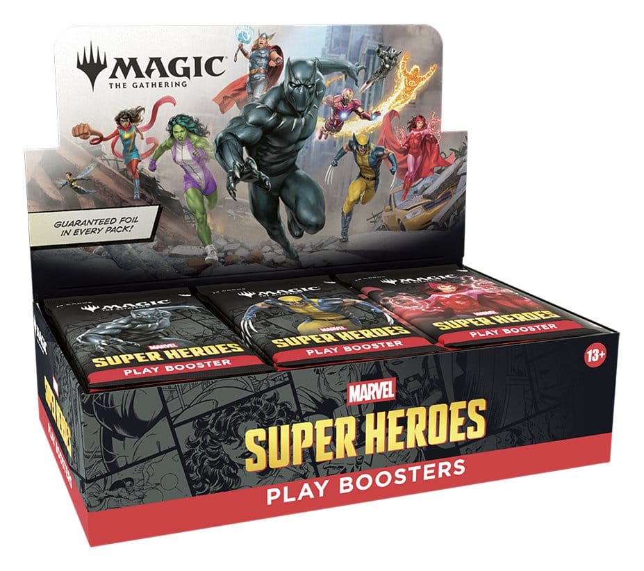 MTG MARVEL SUPER HEROES CAJA DE SOBRES DE JUEGO. (ENGLISH) PRODUCTO EN PREPEDIDO. SE SERVIRÁ A PARTIR DEL DÍA 26 DE JUNIO