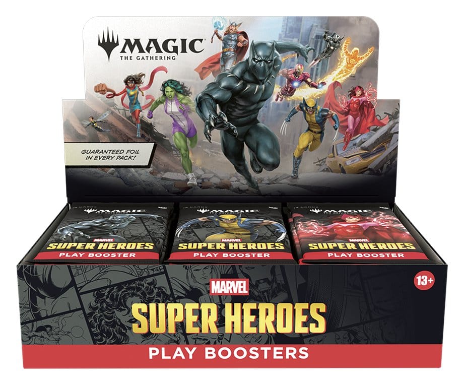 MTG MARVEL SUPER HEROES CAJA DE SOBRES DE JUEGO. (ENGLISH) PRODUCTO EN PREPEDIDO. SE SERVIRÁ A PARTIR DEL DÍA 26 DE JUNIO