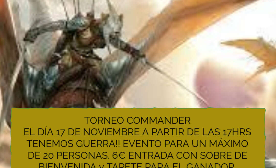 TORNEO COMMANDER 17 NOVIEMBRE