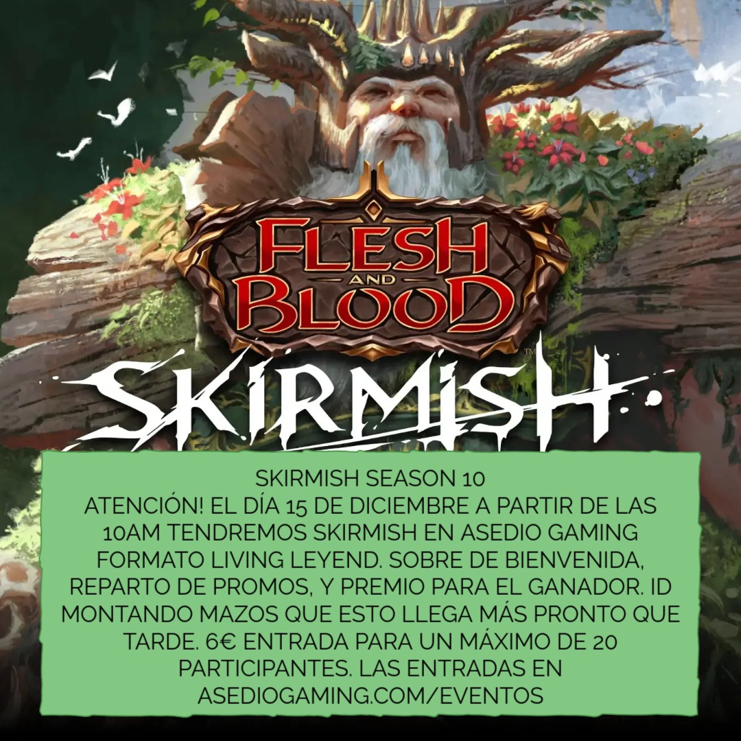 SKIRMISH FAB 15 DICIEMBRE